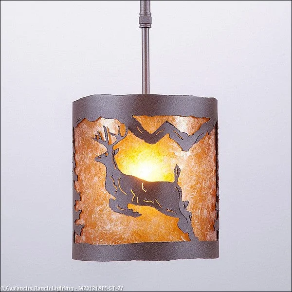 African - Inspired Ceiling Lights with Tribal Patterns and Natural MaterialsAfrican - Inspired Ceiling Lights with Tribal Patterns and Natural MaterialsAvalanche Ranch Kincaid-Valley Deer M29121AM-ST-27 Pendant Light - Rustic Brown African - Inspired Ceiling Lights with Tribal Patterns and Natural MaterialsAfrican - Inspired Ceiling Lights with Tribal Patterns and Natural MaterialsAvalanche Ranch Kincaid-Valley Deer M29121AM-ST-27 Pendant Light - Rustic Brown