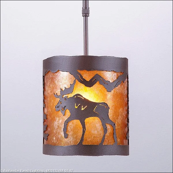 Steampunk Ceiling Lights with Gears, Cogs, and Brass AccentsSteampunk Ceiling Lights with Gears, Cogs, and Brass AccentsAvalanche Ranch Kincaid-Mountain Moose M29127AM-ST-27 Pendant Light - Rustic Brown Steampunk Ceiling Lights with Gears, Cogs, and Brass AccentsSteampunk Ceiling Lights with Gears, Cogs, and Brass AccentsAvalanche Ranch Kincaid-Mountain Moose M29127AM-ST-27 Pendant Light - Rustic Brown