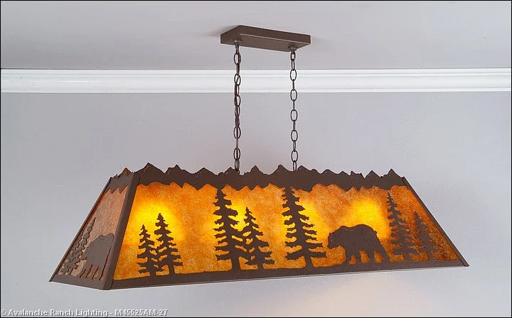 Glass Ceiling Lights with Frosted, Colored, or Etched GlassGlass Ceiling Lights with Frosted, Colored, or Etched GlassAvalanche Ranch Rocky Mountain-Mountain Bear Rustic Brown M45525AM-27 Pendant Light - Rustic Brown Glass Ceiling Lights with Frosted, Colored, or Etched GlassGlass Ceiling Lights with Frosted, Colored, or Etched GlassAvalanche Ranch Rocky Mountain-Mountain Bear Rustic Brown M45525AM-27 Pendant Light - Rustic Brown