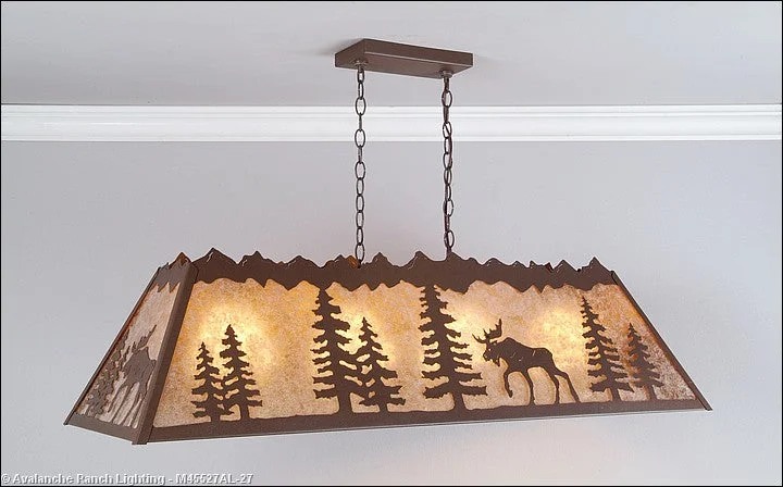 African - Inspired Ceiling Lights with Tribal Patterns and Natural MaterialsAfrican - Inspired Ceiling Lights with Tribal Patterns and Natural MaterialsAvalanche Ranch Rocky Mountain-Mountain Moose Rustic Brown M45527AL-27 Pendant Light - Rustic Brown