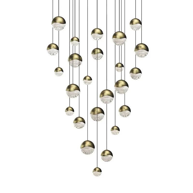 Art Nouveau Ceiling Lights with Organic, Flowing ShapesArt Nouveau Ceiling Lights with Organic, Flowing ShapesSonneman 2918 Grapes 24-lt 27" LED Round Assorted Pendant Art Nouveau Ceiling Lights with Organic, Flowing ShapesArt Nouveau Ceiling Lights with Organic, Flowing ShapesSonneman 2918 Grapes 24-lt 27" LED Round Assorted Pendant
