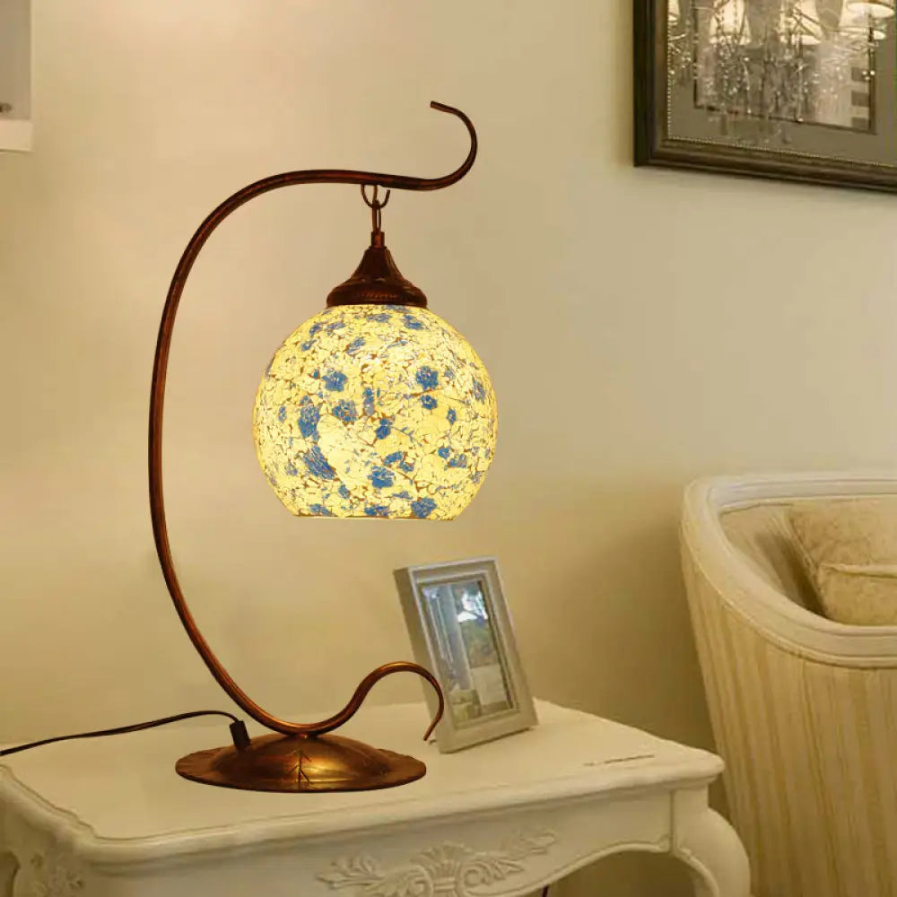 mid century modern table lamps with iconic designs for a stylish studymid century modern table lamps with iconic designs for a stylish studyTraditional Blue Stained Glass Night Lamp for Bedroom with Curved Arm