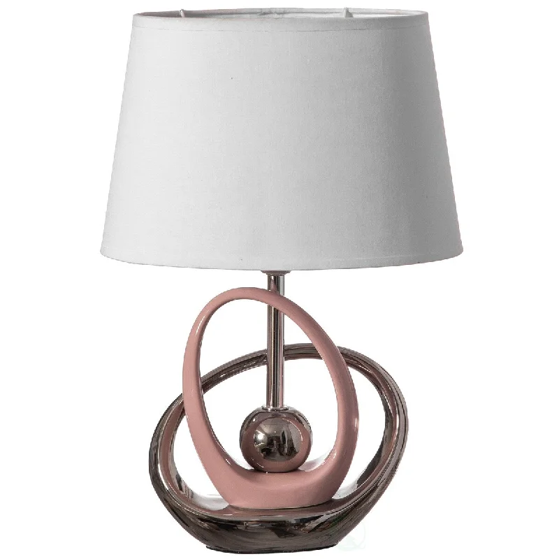 rustic farmhouse table lamps for cozy kitchensrustic farmhouse table lamps for cozy kitchens16" Decorative Ceramic Table Lamp, with Reflecting Silver and Pink Circular Stand and White Cotton Lampshade rustic farmhouse table lamps for cozy kitchensrustic farmhouse table lamps for cozy kitchens16" Decorative Ceramic Table Lamp, with Reflecting Silver and Pink Circular Stand and White Cotton Lampshade