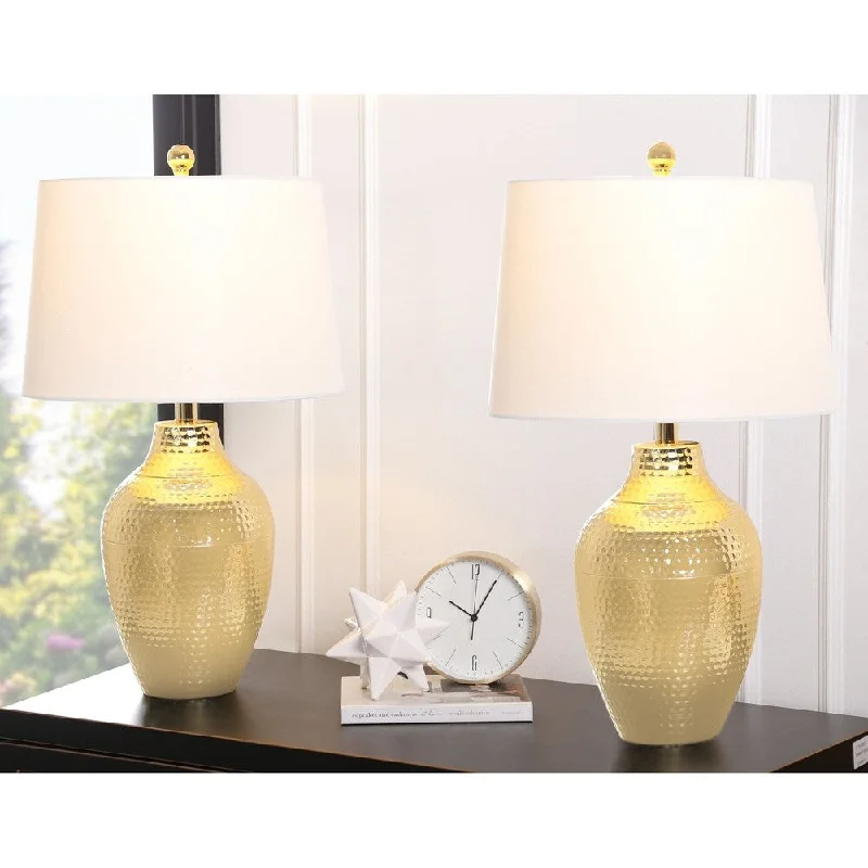 art deco table lamps with geometric shapes for a retro touchart deco table lamps with geometric shapes for a retro touchAbbyson Portia 25-inch Gold Table Lamp (Set of 2)