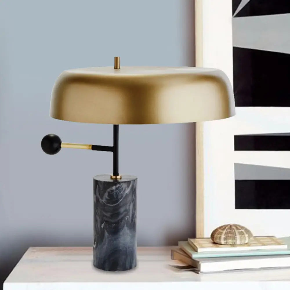 coastal style table lamps with nautical elements for beach housescoastal style table lamps with nautical elements for beach housesGold Metal Drum Table Lamp - Contemporary Bedside Task Lighting with Cylinder Base