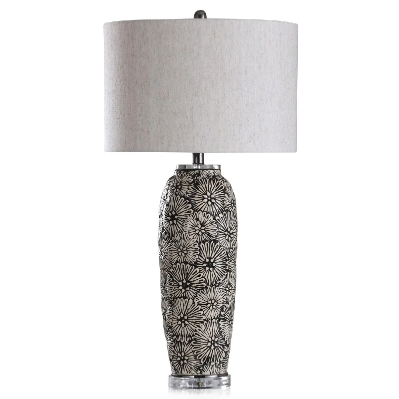 wooden table lamps with natural grain for a warm and organic feelwooden table lamps with natural grain for a warm and organic feelIndra - Floral Impression Ceramic Body Table Lamp With Crystal Glass Base - Black & Cream Finish - Heathered Oatmeal Shade wooden table lamps with natural grain for a warm and organic feelwooden table lamps with natural grain for a warm and organic feelIndra - Floral Impression Ceramic Body Table Lamp With Crystal Glass Base - Black & Cream Finish - Heathered Oatmeal Shade