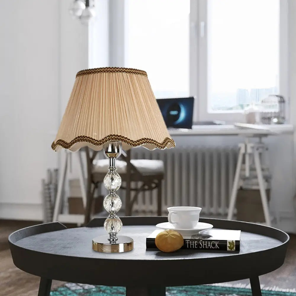 victorian style table lamps with ornate details for traditional homesvictorian style table lamps with ornate details for traditional homesScalloped Crystal Table Lamp - Elegant Living Room Nightstand Light - Beige/Light Brown with Braided Trim victorian style table lamps with ornate details for traditional homesvictorian style table lamps with ornate details for traditional homesScalloped Crystal Table Lamp - Elegant Living Room Nightstand Light - Beige/Light Brown with Braided Trim