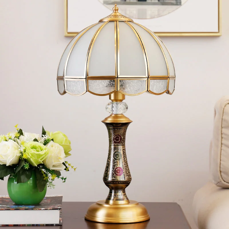 metal table lamps with a matte black finish for a sleek appearancemetal table lamps with a matte black finish for a sleek appearanceTraditional Brass Nightstand Lamp with Opal Glass & Scalloped Trim - Single Dome Design metal table lamps with a matte black finish for a sleek appearancemetal table lamps with a matte black finish for a sleek appearanceTraditional Brass Nightstand Lamp with Opal Glass & Scalloped Trim - Single Dome Design